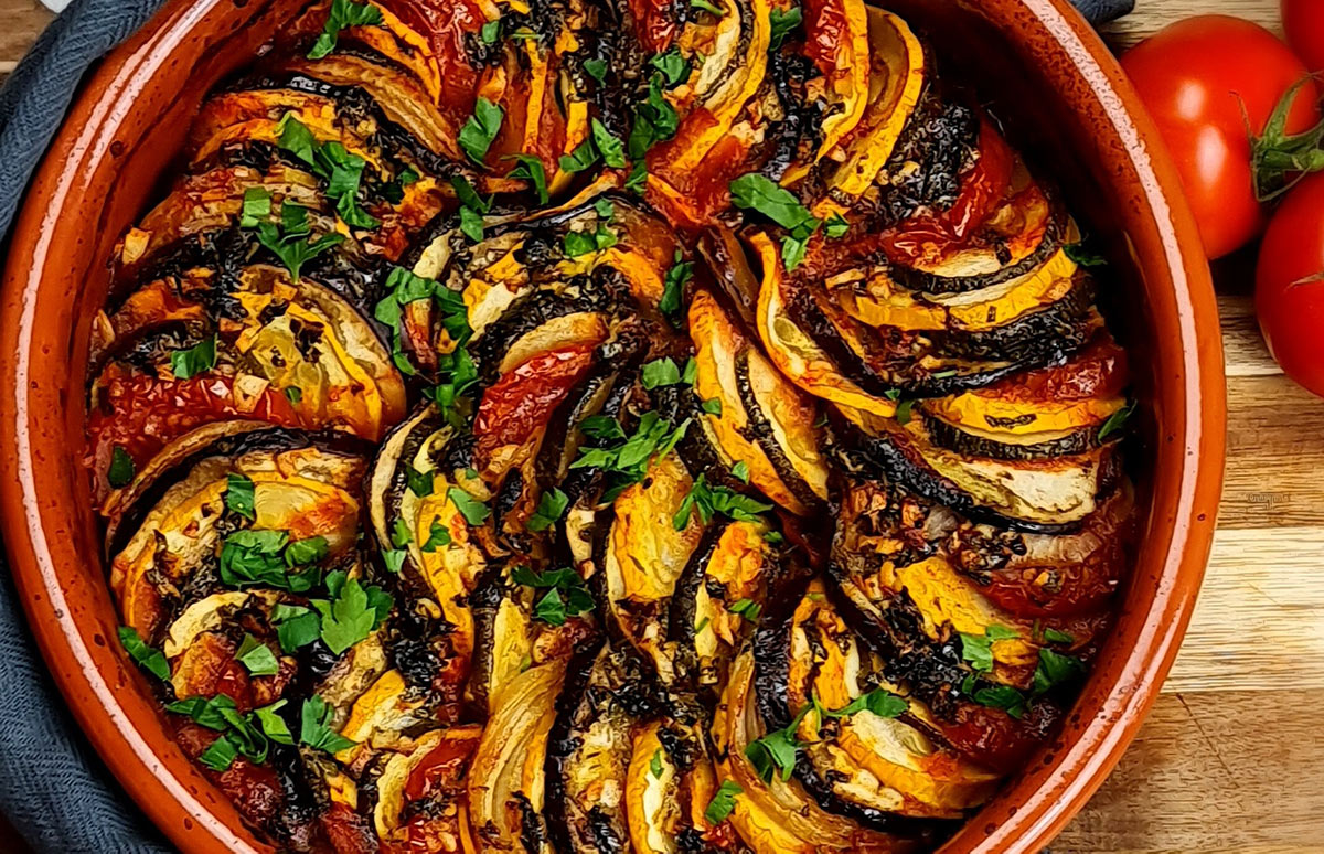 The traditional French dish, ratatouille, that is accidentally vegan 